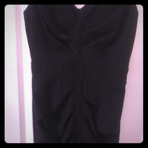 Nicole Miller timeless black rouched dress